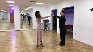 How to dance Basic Steps in Tango  Beginners Variation [upl. by Noram]