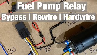 How To Wire Electric Fuel Pump Relay  Bypass  Rewire  Hardwire Upgrade [upl. by Adrienne]