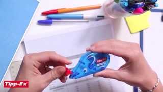 Using correction pen TippEx Pocket Mouse  2014 video [upl. by Alexina]