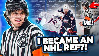 REFFING AN NHL HOCKEY GAME MICD UP REF [upl. by Gnouhc]