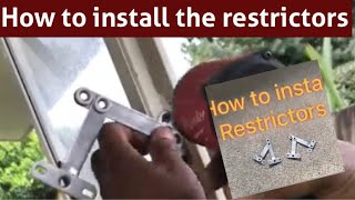 How to install the restrictors window security [upl. by Ahsiet]