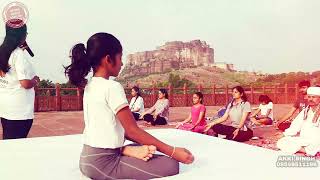 Meet 9 Year Yoga Instructor Parineeti Vishnoi 4K Video  Drone Media Jodhpur [upl. by Karoly]