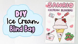 DIY Sanrio Ice Cream Blind Bag  ASMR No Music [upl. by Rudyard181]