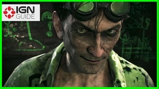 Batman Arkham Knight Founders Island Riddler Trophies Part One [upl. by Ydor]