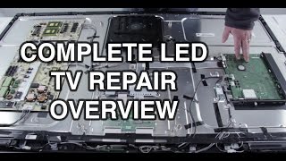 LED TV Repair Tutorial  Common Symptoms amp Solutions  How to Repair LED TVs [upl. by Yenhoj]