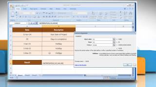 How to use WORKDAY function in Microsoft Excel Tutorial [upl. by Adehsar193]