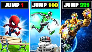 SPIDERMAN Upgrades with Every Jump in GTA 5 RP [upl. by Cini]