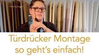 Türdrücker montieren Türklinke einfach selbst anbauen und wechseln [upl. by Sharp]