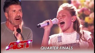 Ansley Burns Shes Back As A WILDCARD To Prove Simon Cowell Wrong  AGT [upl. by Iznek471]