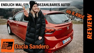 Dacia Sandero im Test 2022 Endlich KEIN Statussymbol ab 8490€ 💰 Fahrbericht  Review  Preis [upl. by Siusan]