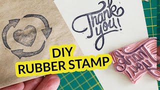 DIY Rubber Stamps  Easy packaging stamps [upl. by Augustina]