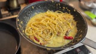 Rich simplicity on a plate  Spaghetti alla crema di uova [upl. by Lolande]