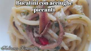 Bucatini con acciughe piccanti 🍝​🌶️​ [upl. by Naahsar986]