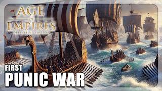 Age of Empires DE  First Punic War Full Campaign gameplay [upl. by Robison]