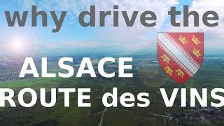 Route des Vins dAlsace France  Alsace Wine Route  Vineyard Route drone [upl. by Kiyoshi]