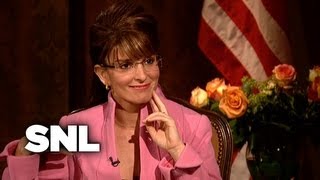 CBS Evening News Katie Couric Interviews Sarah Palin  SNL [upl. by Lyrac]