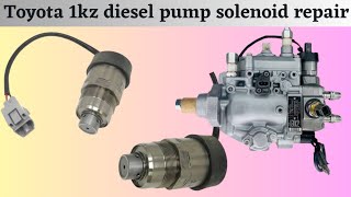 how to Toyota 1kz diesel pump solenoid repair [upl. by Garlaand]