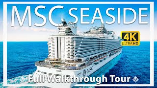 Msc SeaSide  Full Walkthrough Ship Tour amp Review  Ultra HD Video  All Public Areas [upl. by Bridget]