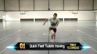 HOW TO OZTAG  QUICK FEET TWISTS MOVING  Warm Up  Attack  Defense [upl. by Asert]