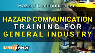 Hazard Communication Training for General Industry from SafetyVideoscom [upl. by Enyt]