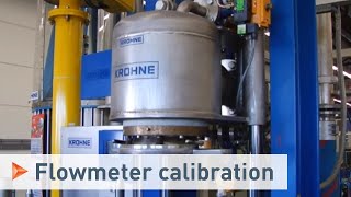 Calibration with a Piston Prover shown with an Ultrasonic Flowmeter  KROHNE [upl. by Lang]