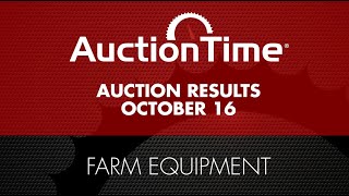 Farm Equipment Auction Results  October 16 2024 [upl. by Janeta]