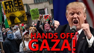 LIVE From TRUMP HANDS OFF Gaza Protest in NYC [upl. by Nilrah]