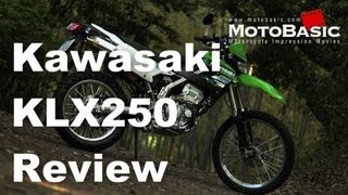 KLX250 Kawasaki2013 バイク試乗インプレ・レビュー Kawasaki KLX250 KLX250SDF REVIEW [upl. by Nathaniel]