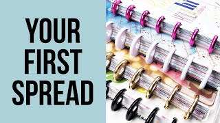 How to Create Your First Planner Spread  Avoiding Overwhelm for Beginners [upl. by Kate584]