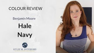 Paint Colour Review Benjamin Moore Hale Navy HC 154 [upl. by Assylem]