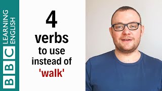 4 verbs to use instead of walk  English In A Minute [upl. by Caz862]