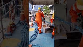 seamanship  mooring operation exercises 2024 shortvideo maritime seaman [upl. by Livesay]