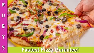 No Problem Pizza No Yeast No Oven Fastest amp Easiest Pizza Recipe in Urdu Hindi  RKK [upl. by Ahsenid]