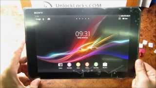 How To Unlock Sony Xperia Tablet Z by Unlock Code  UNLOCKLOCKScom [upl. by Lynett]