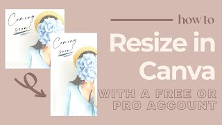 How to resize in Canva with a free OR Pro account [upl. by Henryetta]