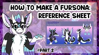 How to make a fursona 2  REFERENCE SHEET [upl. by Anatnas]