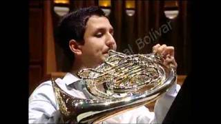 Strauss Horn Concerto Nº 2 Andres Aragon Bundesjugendorchester 1er mov [upl. by Jany]