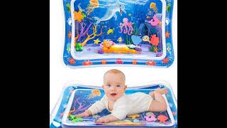 Water play mat for babies inflatable tummy time [upl. by Kcirednek968]