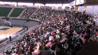 Spartan fans at Breslin Center for Final Four [upl. by Oettam]