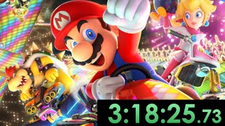 Lets Speedrun Mario Kart 8 Deluxe All Tracks200cc [upl. by Wasson]