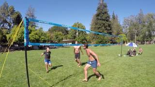 Park amp Sun Sports Spectrum Classic Portable Professional Outdoor Volleyball Net System Instructions [upl. by Azaria]