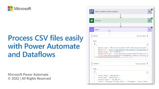 Process CSV files easily with Power Automate and Dataflows [upl. by Stefanie]