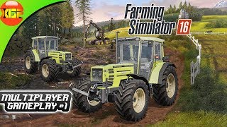 Farming Simulator 16 Multiplayer gameplay 1 Starting from scratch [upl. by Oemac]