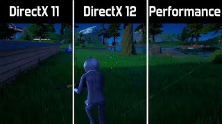 Fortnite  DirectX 11 vs DirectX 12 vs Performance Mode  FPS Test [upl. by Meredith78]