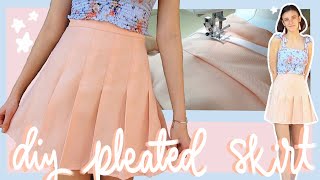 How To Make a Pleated Skirt [upl. by Nyleuqcaj]