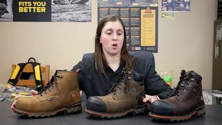 Product Spotlight Timberland Boondock Composite Toe Work Boots [upl. by Scevour637]