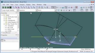 MAXSURF Stability  Large Angle Stability [upl. by Goldwin]