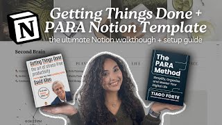 GTD amp PARA Method Notion Template Walkthrough  Setup Guide for Productivity amp Task Management 💻 [upl. by Akcinehs8]