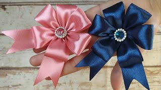 Satin Ribbon Flower  How to make Satin Ribbon Rose🌺🌺 DIY HOME [upl. by Treble289]