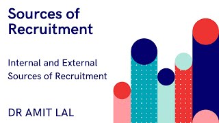 Sources of Recruitment Internal and External sources  HRM amp IR  UGC NTA Management [upl. by Anaicul]